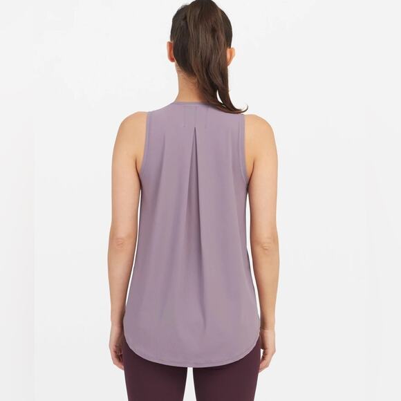 Spanx Go Lightly Got-Ya-Covered Tank Satin Purple Activewear Athletic Size XS - Picture 2 of 9